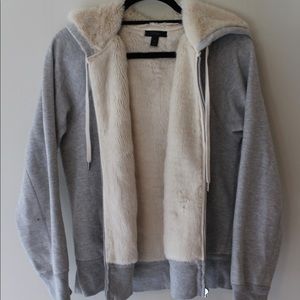 J. Crew Faux Shearling Hoodie